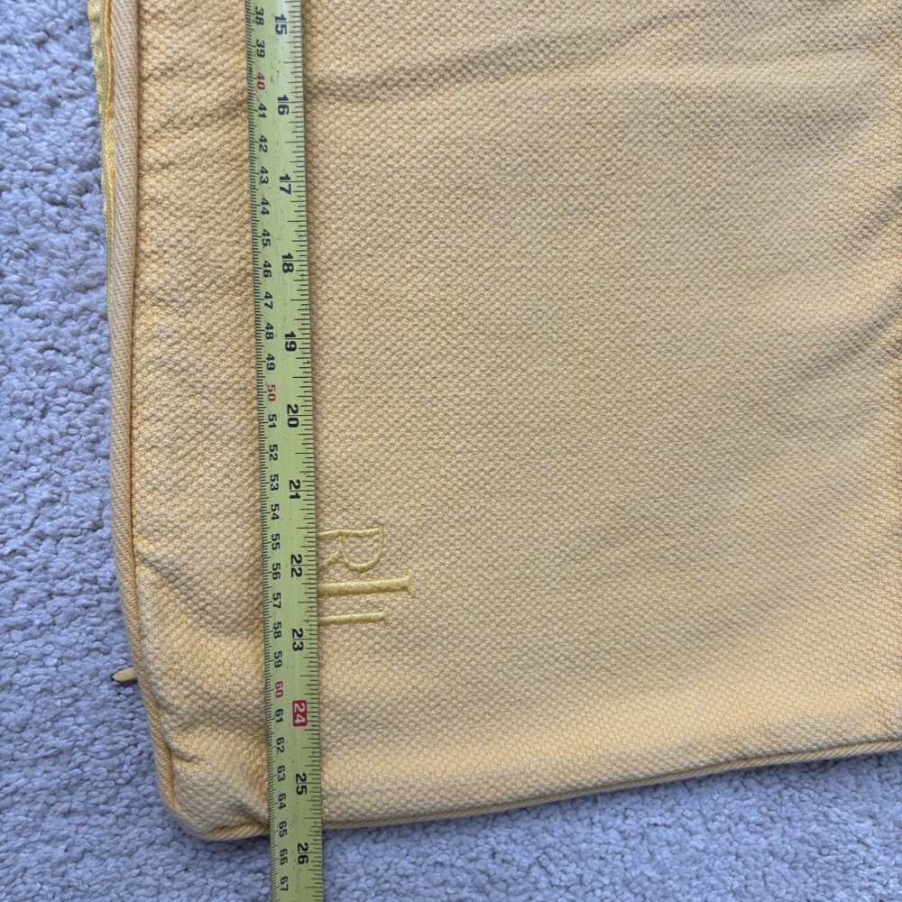 Ralph Lauren yellow oblong pillow cover - Picture 8 of 11